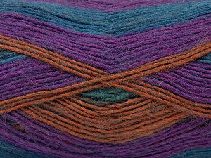 Fiber Content 40% Wool, 30% Acrylic, 30% Mohair, Teal, Purple, Brand ICE, Copper, Blue, Yarn Thickness 3 Light  DK, Light, Worsted, fnt2-27205