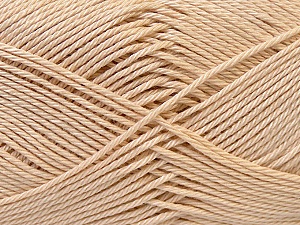 Fiber Content 100% Mercerised Cotton, Brand Ice Yarns, Beige, Yarn Thickness 2 Fine Sport, Baby, fnt2-32536