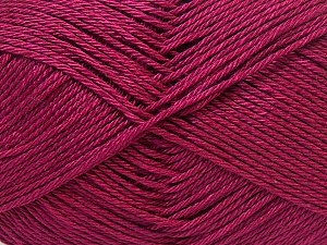 Fiber Content 100% Mercerised Cotton, Brand Ice Yarns, Dark Fuchsia, Yarn Thickness 2 Fine Sport, Baby, fnt2-32545