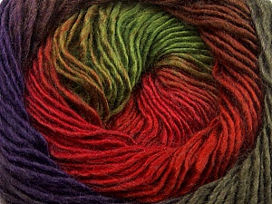 Fiber Content 50% Wool, 50% Acrylic, Red, Purple, Brand Ice Yarns, Green, Brown, Yarn Thickness 2 Fine Sport, Baby, fnt2-40631