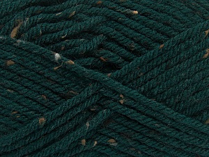 Fiber Content 72% Acrylic, 3% Viscose, 25% Wool, Brand Ice Yarns, Dark Green, Yarn Thickness 6 SuperBulky Bulky, Roving, fnt2-40838