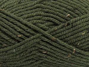 Fiber Content 72% Acrylic, 3% Viscose, 25% Wool, Brand Ice Yarns, Dark Khaki, Yarn Thickness 6 SuperBulky Bulky, Roving, fnt2-40839
