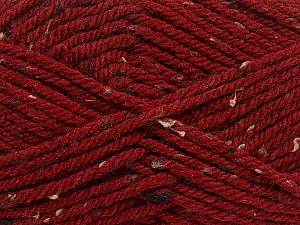 Fiber Content 72% Acrylic, 3% Viscose, 25% Wool, Brand Ice Yarns, Dark Red, Yarn Thickness 6 SuperBulky Bulky, Roving, fnt2-40840