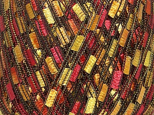 Trellis  Fiber Content 100% Polyester, Yellow, Red, Orange, Brand Ice Yarns, Yarn Thickness 5 Bulky  Chunky, Craft, Rug, fnt2-42718