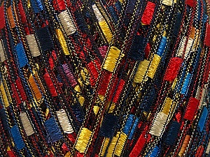 Trellis  Fiber Content 100% Polyester, Yellow, Red, Orange, Navy, Brand Ice Yarns, Gold, Blue, Yarn Thickness 5 Bulky  Chunky, Craft, Rug, fnt2-42721