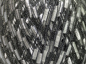 Trellis  Fiber Content 100% Polyester, White, Brand Ice Yarns, Black, Yarn Thickness 5 Bulky  Chunky, Craft, Rug, fnt2-43042
