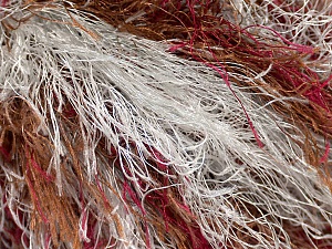 Fiber Content 100% Polyester, Light Grey, Brand Ice Yarns, Burgundy, Brown, Yarn Thickness 6 SuperBulky Bulky, Roving, fnt2-45067