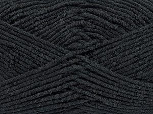 Fiber Content 55% Cotton, 45% Acrylic, Brand Ice Yarns, Black, Yarn Thickness 4 Medium  Worsted, Afghan, Aran, fnt2-45136