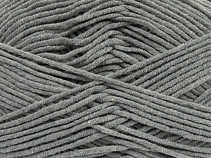 Fiber Content 55% Cotton, 45% Acrylic, Brand Ice Yarns, Grey, Yarn Thickness 4 Medium  Worsted, Afghan, Aran, fnt2-45137