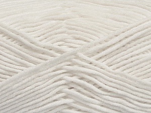 Fiber Content 55% Cotton, 45% Acrylic, White, Brand Ice Yarns, Yarn Thickness 4 Medium  Worsted, Afghan, Aran, fnt2-45138