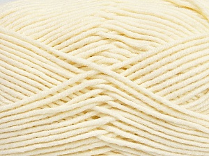 Fiber Content 55% Cotton, 45% Acrylic, Brand Ice Yarns, Cream, Yarn Thickness 4 Medium  Worsted, Afghan, Aran, fnt2-45143