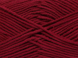 Fiber Content 55% Cotton, 45% Acrylic, Brand Ice Yarns, Burgundy, Yarn Thickness 4 Medium  Worsted, Afghan, Aran, fnt2-45146