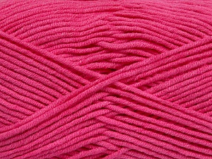 Fiber Content 55% Cotton, 45% Acrylic, Brand Ice Yarns, Candy Pink, Yarn Thickness 4 Medium  Worsted, Afghan, Aran, fnt2-45155