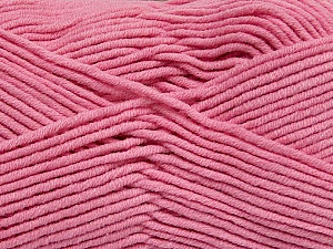 Fiber Content 55% Cotton, 45% Acrylic, Light Pink, Brand Ice Yarns, Yarn Thickness 4 Medium  Worsted, Afghan, Aran, fnt2-45156