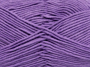 Fiber Content 55% Cotton, 45% Acrylic, Lilac, Brand Ice Yarns, Yarn Thickness 4 Medium  Worsted, Afghan, Aran, fnt2-45158