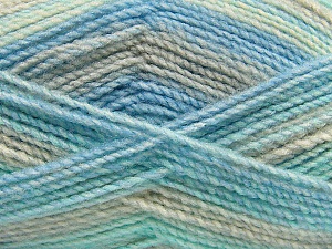 Fiber Content 100% Acrylic, Mint Light Green, Light Blue, Brand Ice Yarns, Grey, Yarn Thickness 4 Medium Worsted, Afghan, Aran, fnt2-46637