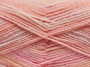 Fiber Content 100% Acrylic, Light Pink, Light Orange, Brand Ice Yarns, Cream, Yarn Thickness 4 Medium Worsted, Afghan, Aran, fnt2-46638