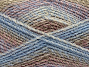 Fiber Content 100% Acrylic, White, Rose Pink, Light Blue, Brand Ice Yarns, Beige, Yarn Thickness 4 Medium Worsted, Afghan, Aran, fnt2-46934
