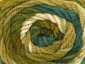 Fiber Content 100% Acrylic, Turquoise, Brand Ice Yarns, Green Shades, Beige, Yarn Thickness 4 Medium Worsted, Afghan, Aran, fnt2-46966