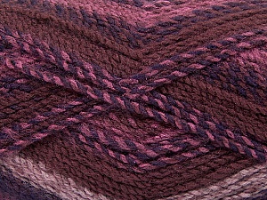 Fiber Content 100% Acrylic, Rose Pink, Maroon, Brand Ice Yarns, Brown, Yarn Thickness 4 Medium Worsted, Afghan, Aran, fnt2-47022