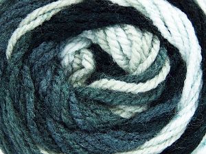 Fiber Content 100% Acrylic, White, Brand Ice Yarns, Grey, Black, Yarn Thickness 4 Medium Worsted, Afghan, Aran, fnt2-48629